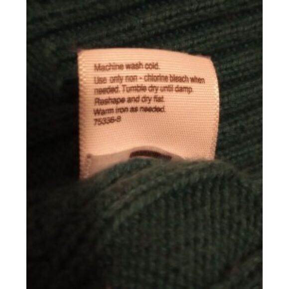 St. John's Bay Women's XLarge Green Cable Knit Sweater - Picture 7 of 8